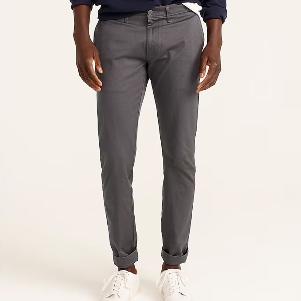 J. Crew Men’s Gray Cotton Chinos- Like New 31x34